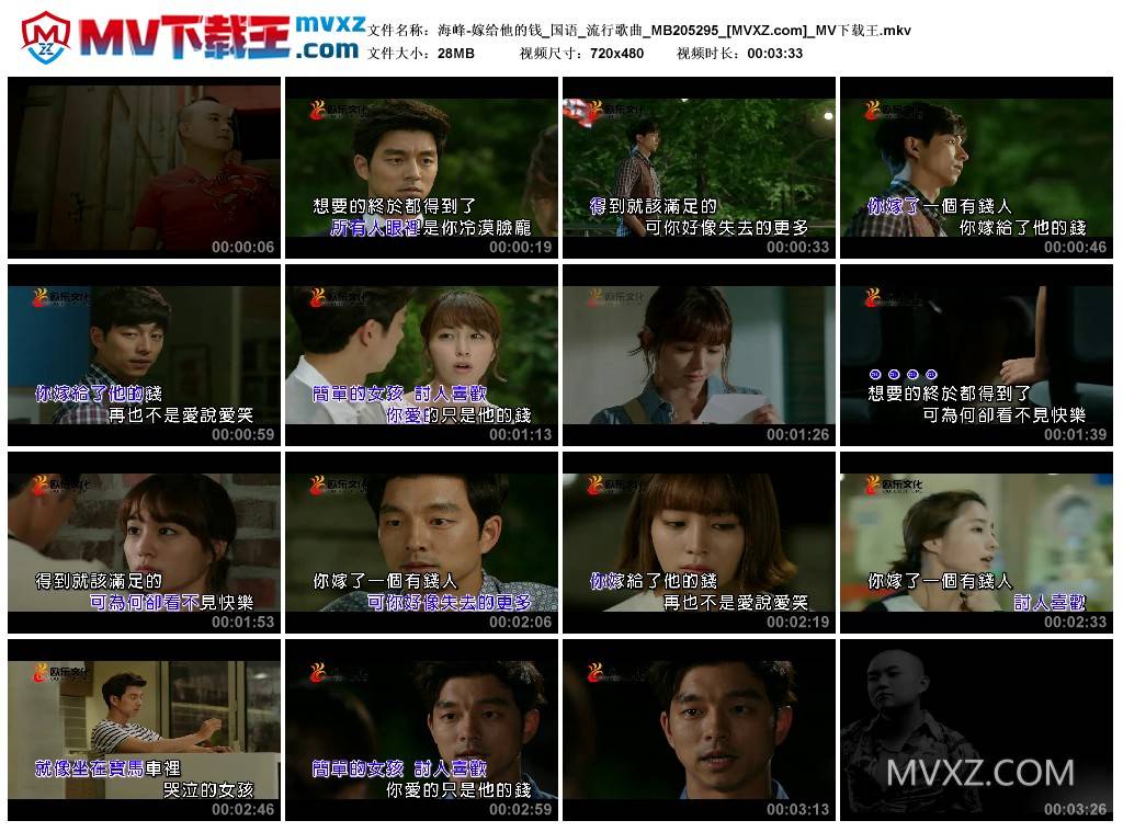 海峰-嫁给他的钱_国语_流行歌曲_MB205295